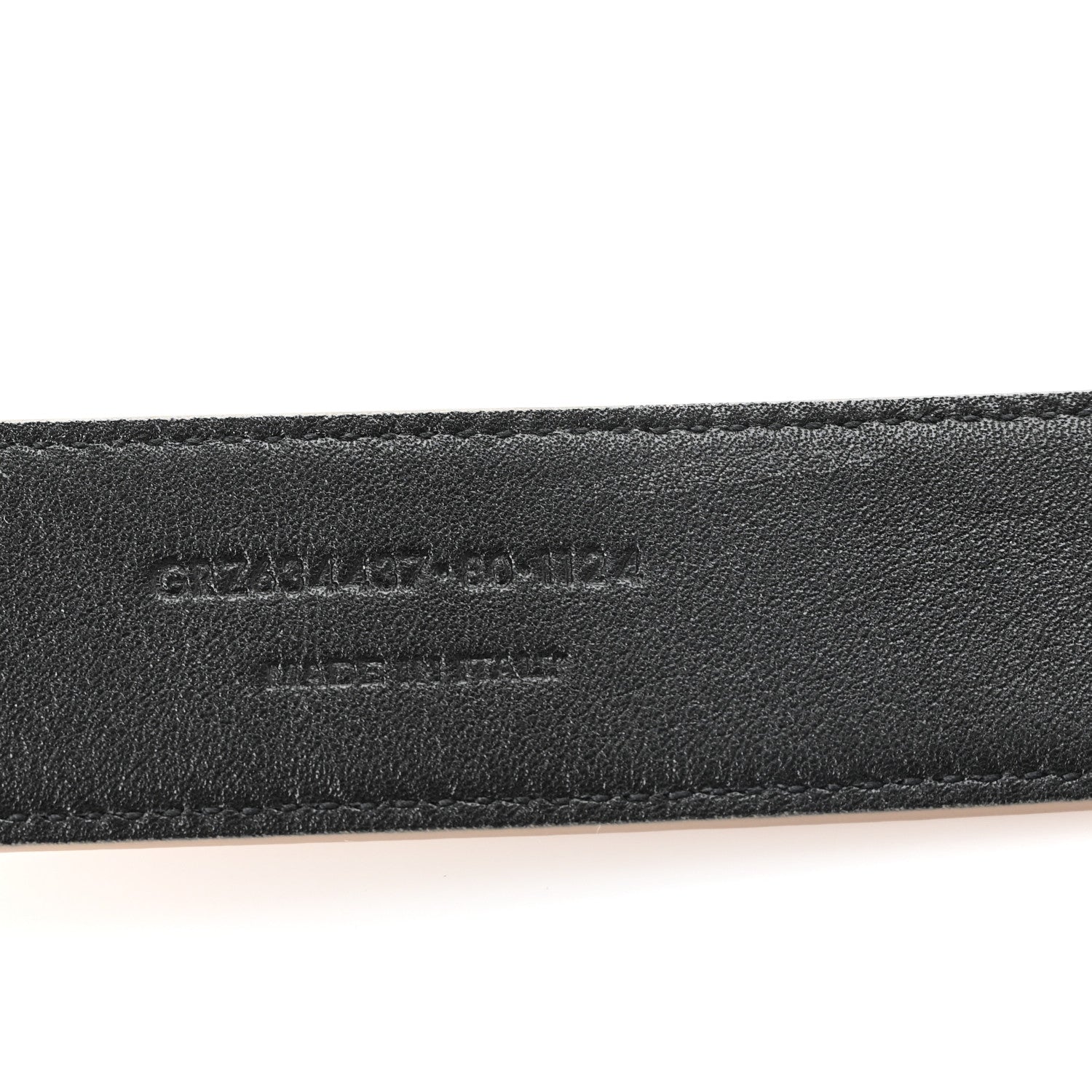 Saint Laurent Smooth Calfskin Monogram Square Buckle Belt 80 32 Dark Beige 4 of 6