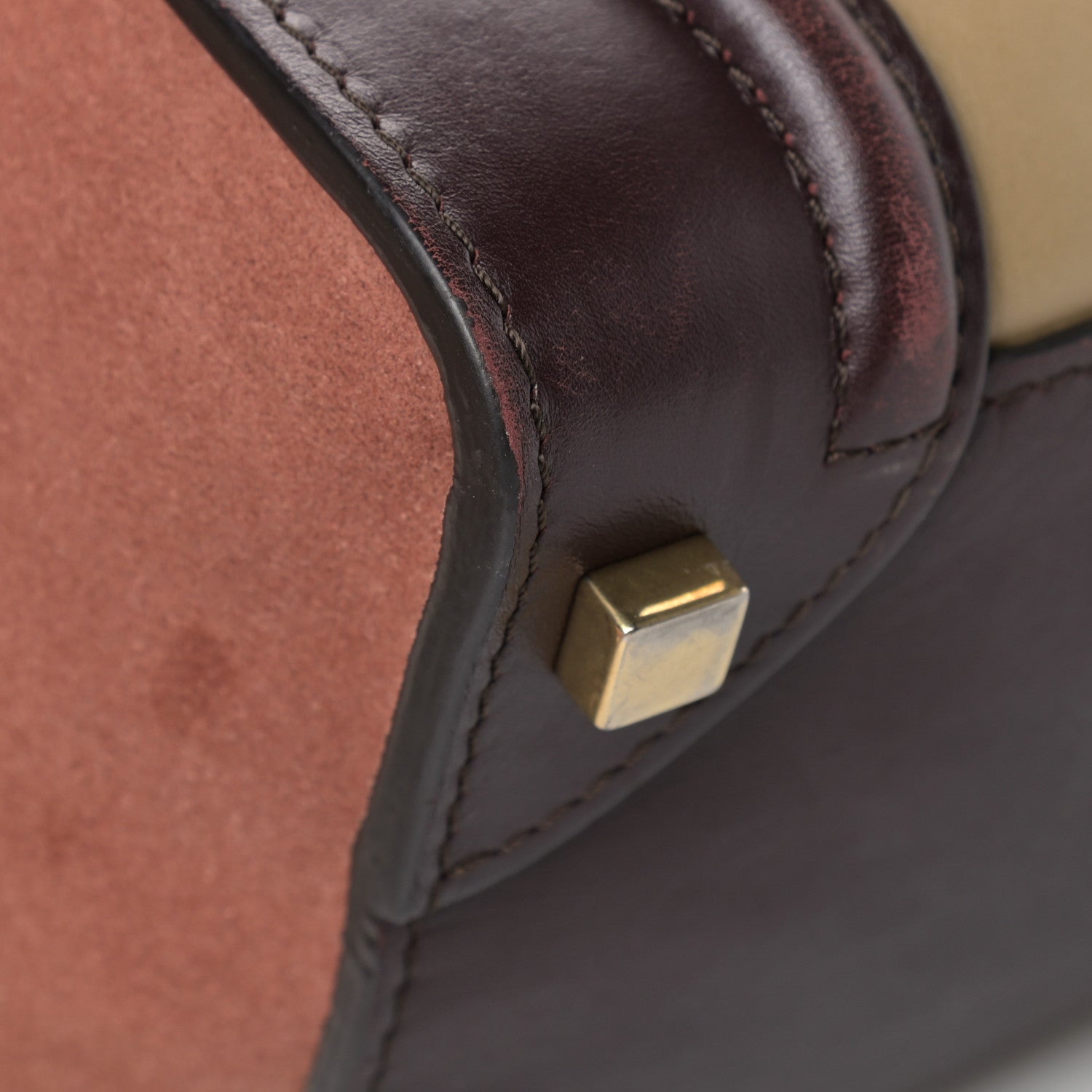 Celine Smooth Calfskin Suede Micro Tri-Color Luggage Beige 10 of 18