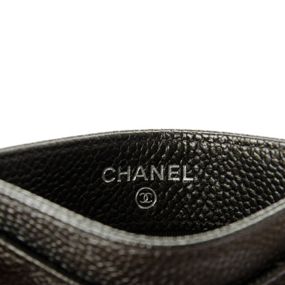 Chanel Caviar Quilted Card Holder Dark Charcoal 5 of 7