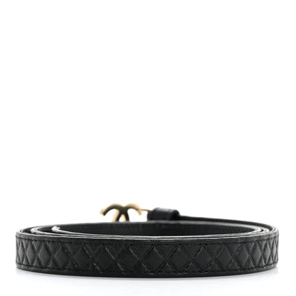 Chanel Calfskin Quilted CC Belt 80 32 Black 2 of 7