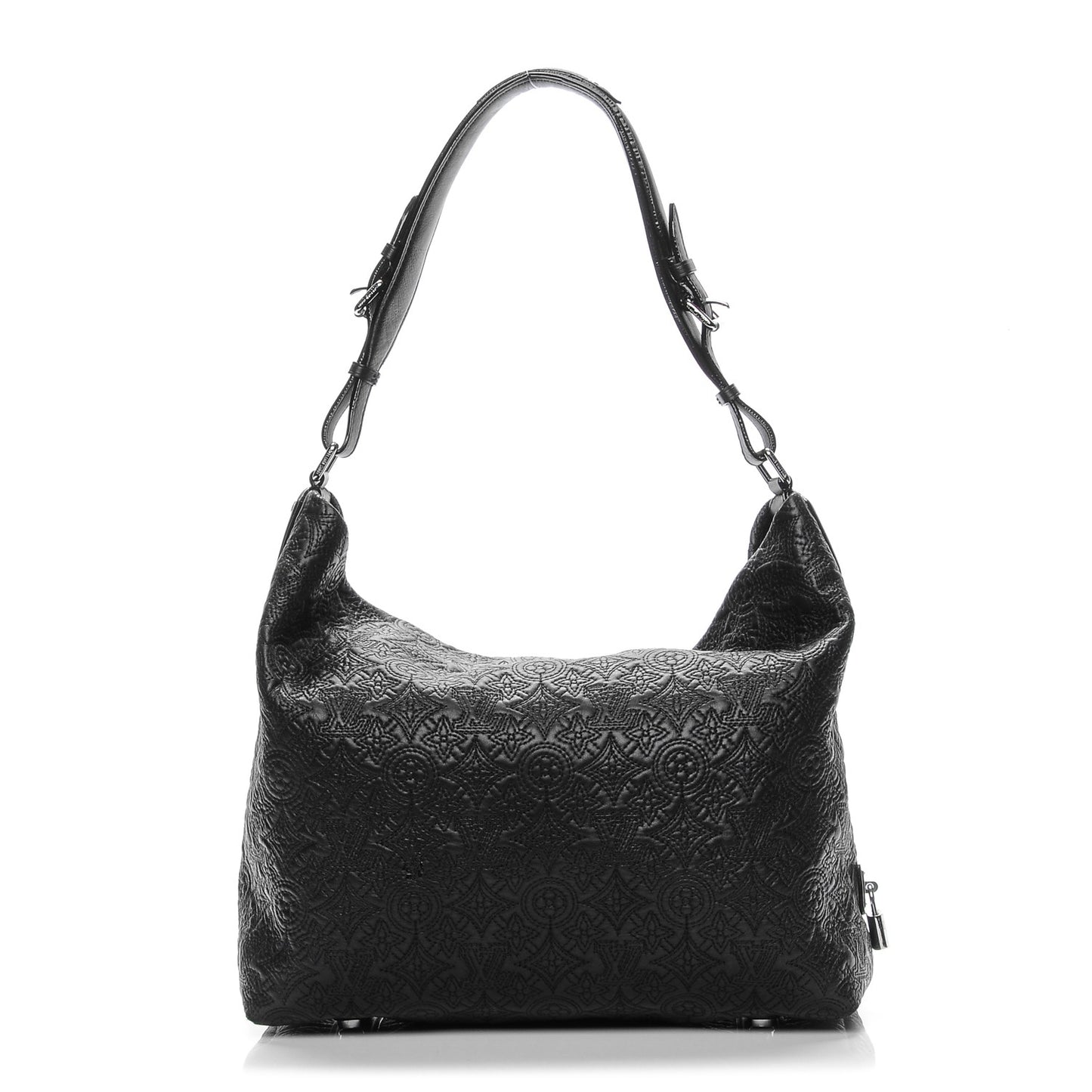 Monogram Lambskin Antheia Hobo PM Black