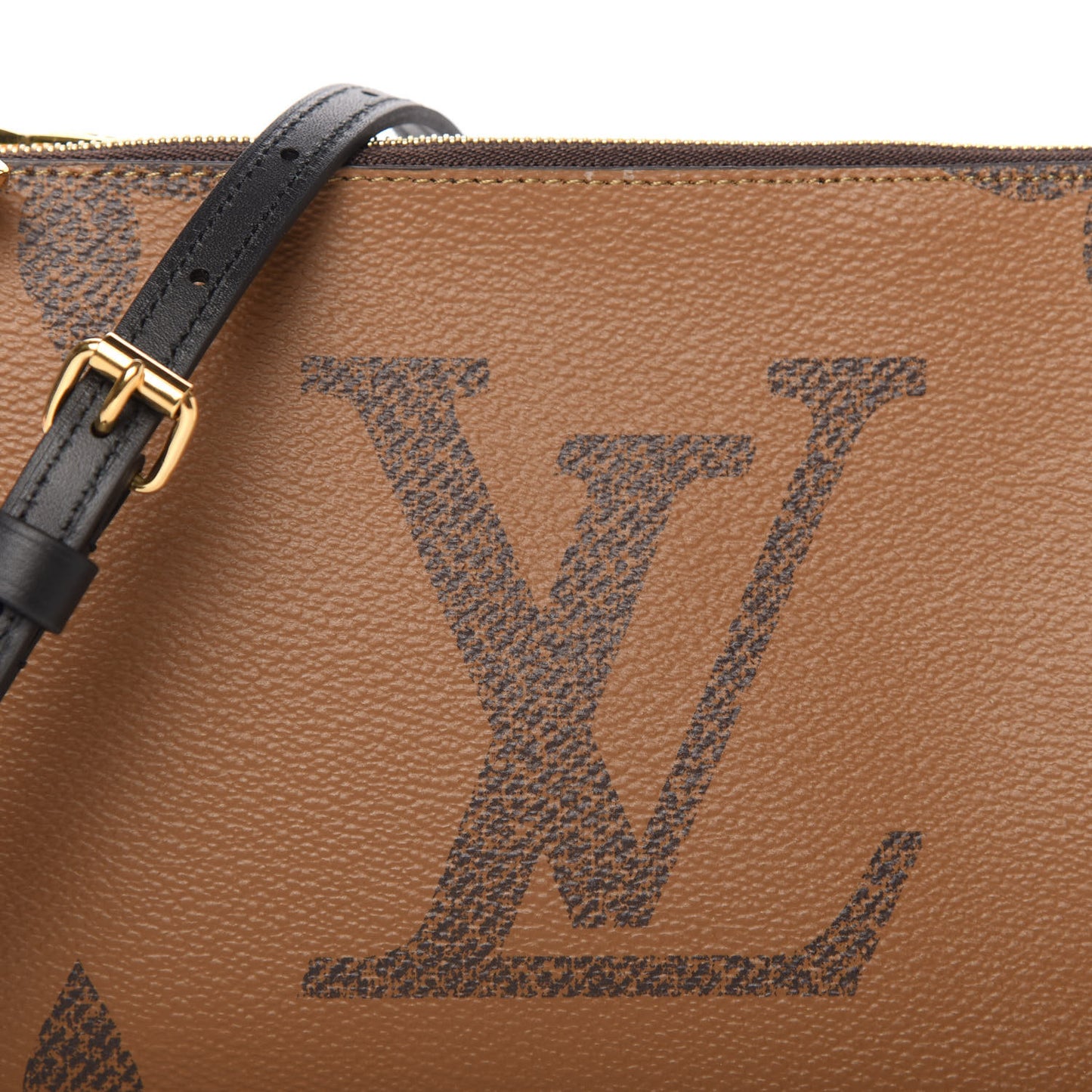 Reverse Monogram Giant Double Zip Pochette