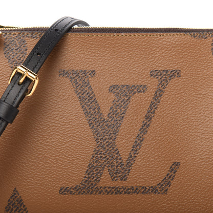Louis Vuitton Reverse Monogram Giant Double Zip Pochette 11 of 12