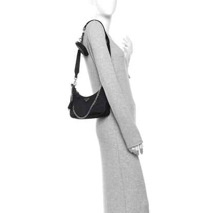 Prada Nylon Re-Edition 2005 Shoulder Bag Black 2 of 10