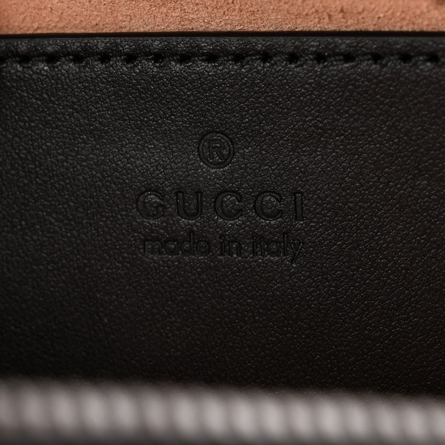 Gucci Calfskin Matelasse Small GG Marmont Chain Shoulder Bag Black 7 of 10