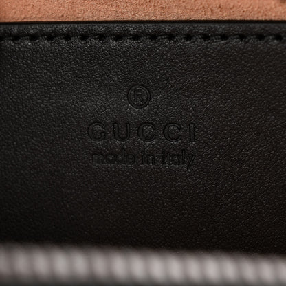 Gucci Calfskin Matelasse Small GG Marmont Chain Shoulder Bag Black 7 of 10