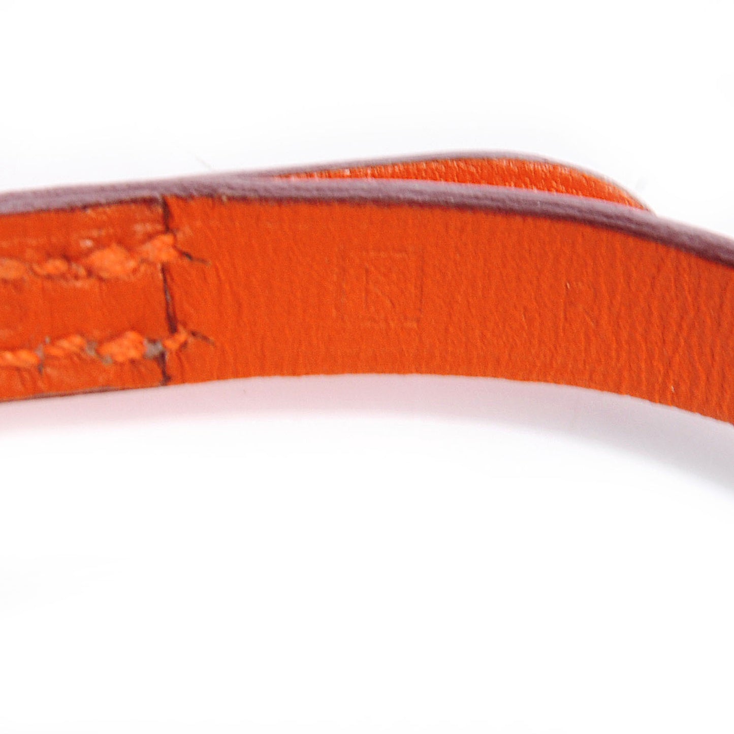 Chamonix Hapi 3 MM Triple Tour Wrap Bracelet Size Small Orange