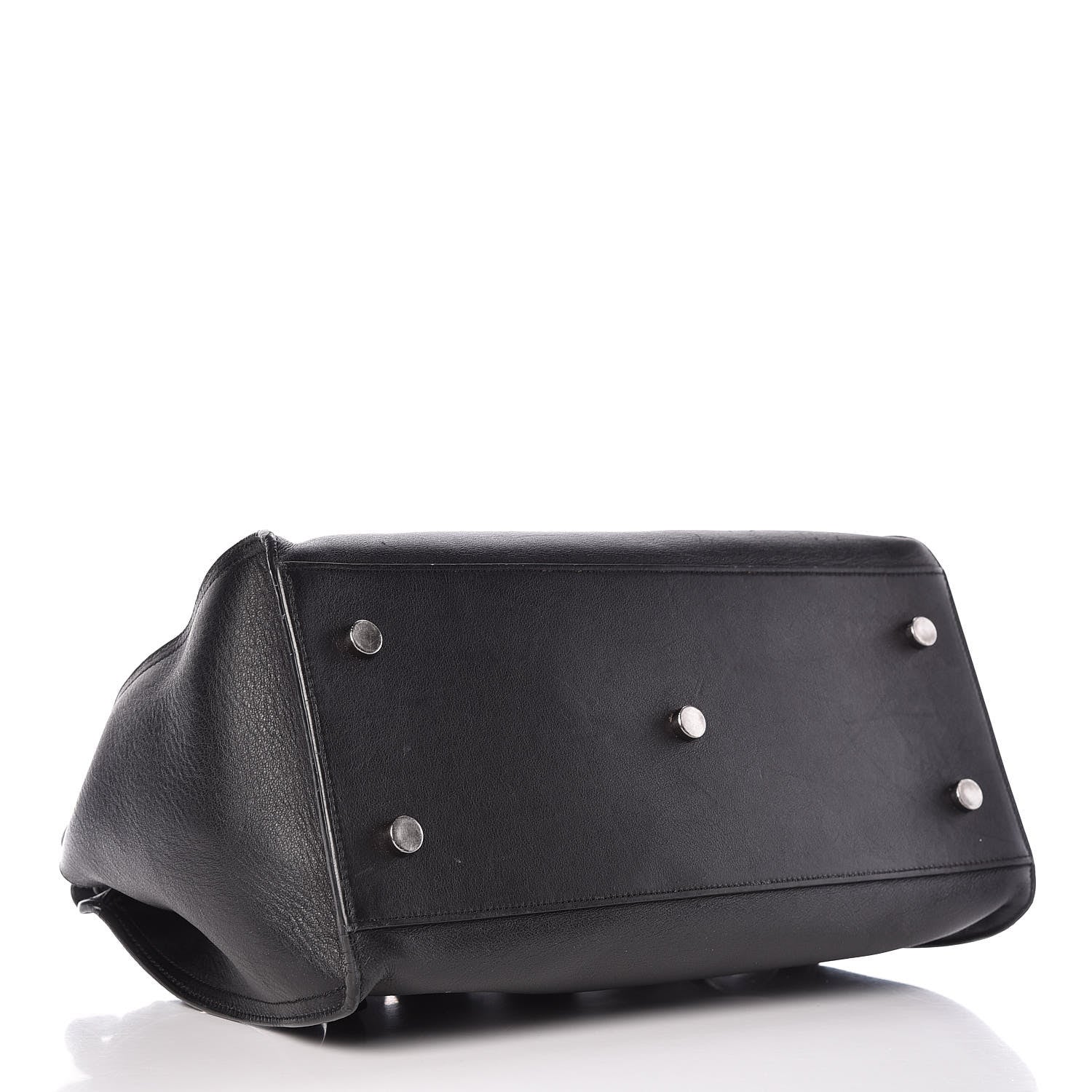 Saint Laurent Smooth Calfskin Small Monogram Cabas Black 4 of 14