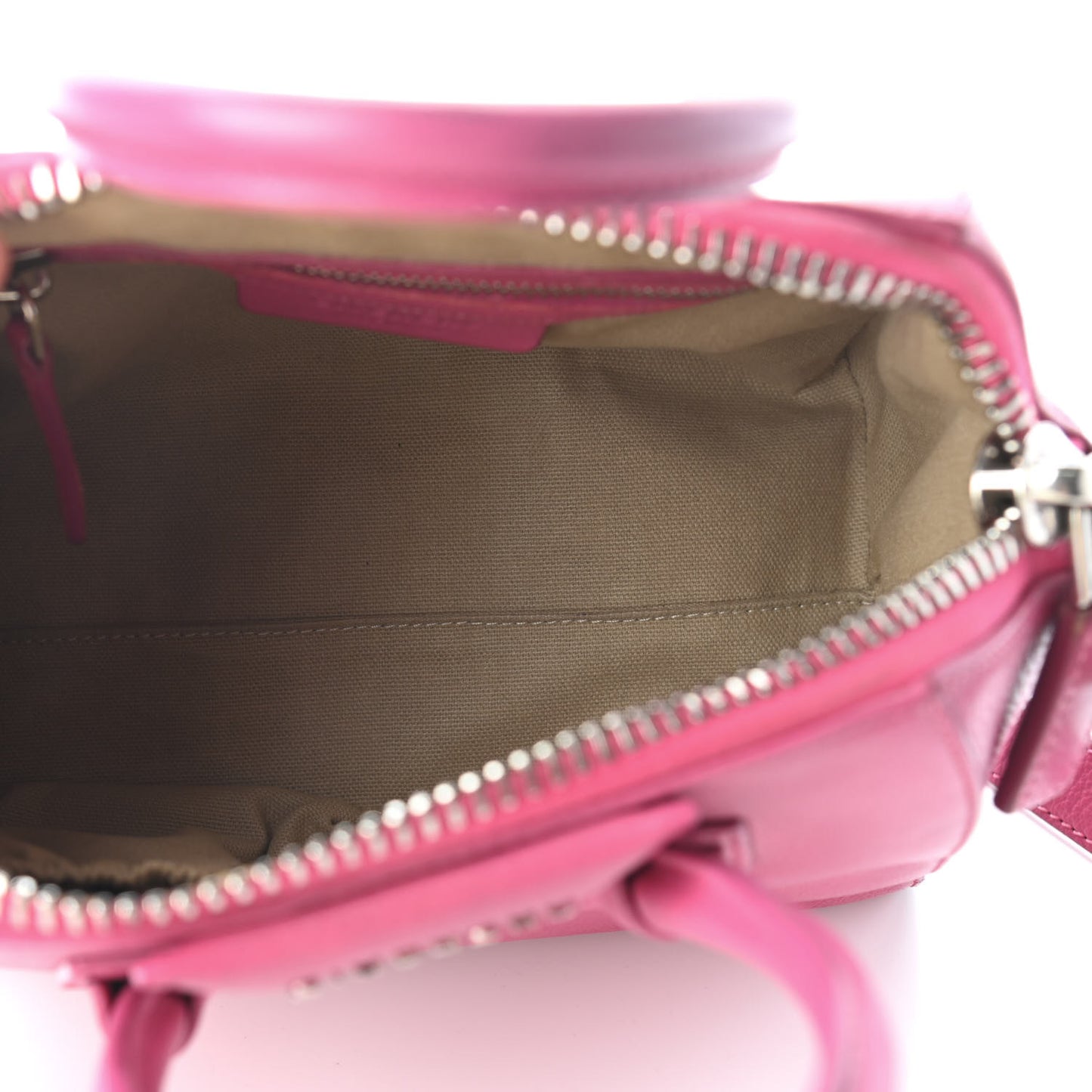 Sugar Goatskin Mini Antigona Magenta