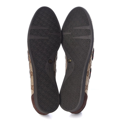 Gucci GG Monogram Ballet Flats 37.5 Beige Ebony 7 of 11