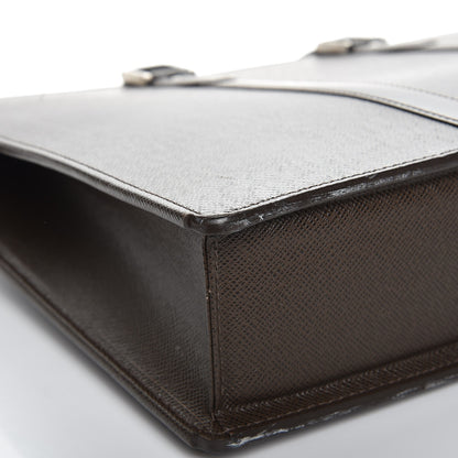 Louis Vuitton Taiga Lozan Briefcase Grizzli 9 of 10