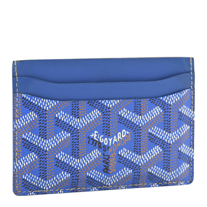 Goyard Goyardine Saint Sulpice Card Holder Sky Blue 3 of 9