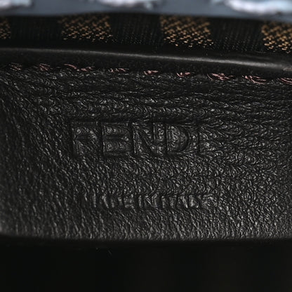 Fendi Vitello King Plexiglass Logo Embossed Mini Fendi Sunshine Shopper Tote Azzurro Baby 6 of 10