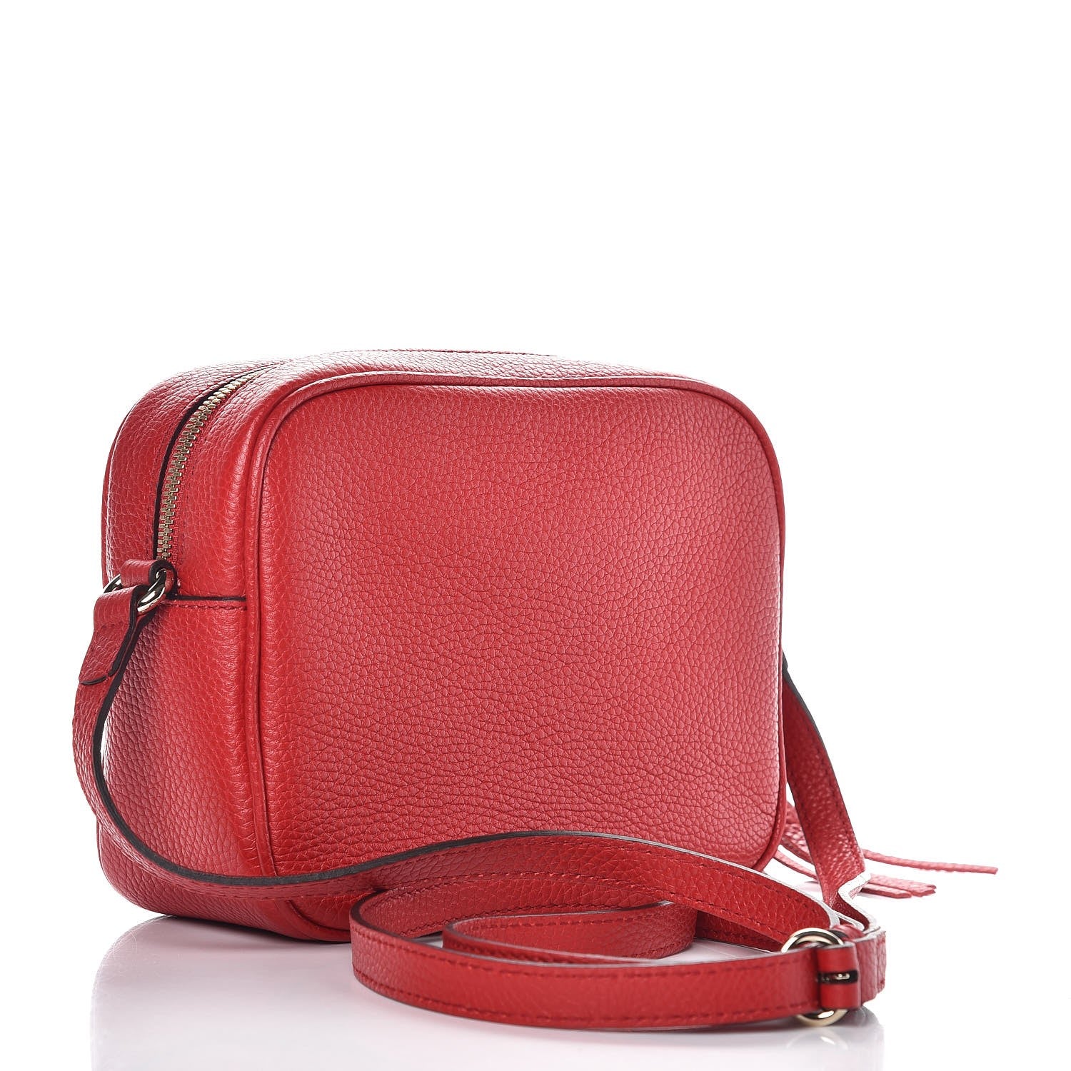 Gucci Pebbled Calfskin Small Soho Disco Bag Tabasco Red 3 of 7