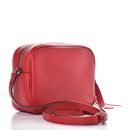 Gucci Pebbled Calfskin Small Soho Disco Bag Tabasco Red 3 of 7