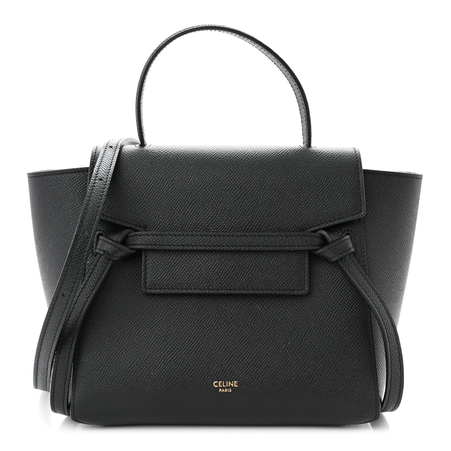 Celine Grained Calfskin Nano Belt Bag Black 1 of 10