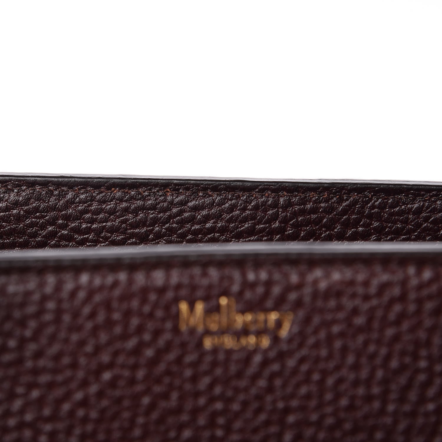 Mulberry Grain Vegetable Tanned Calfskin Small Zipped Bayswater Oxblood 8 of 13