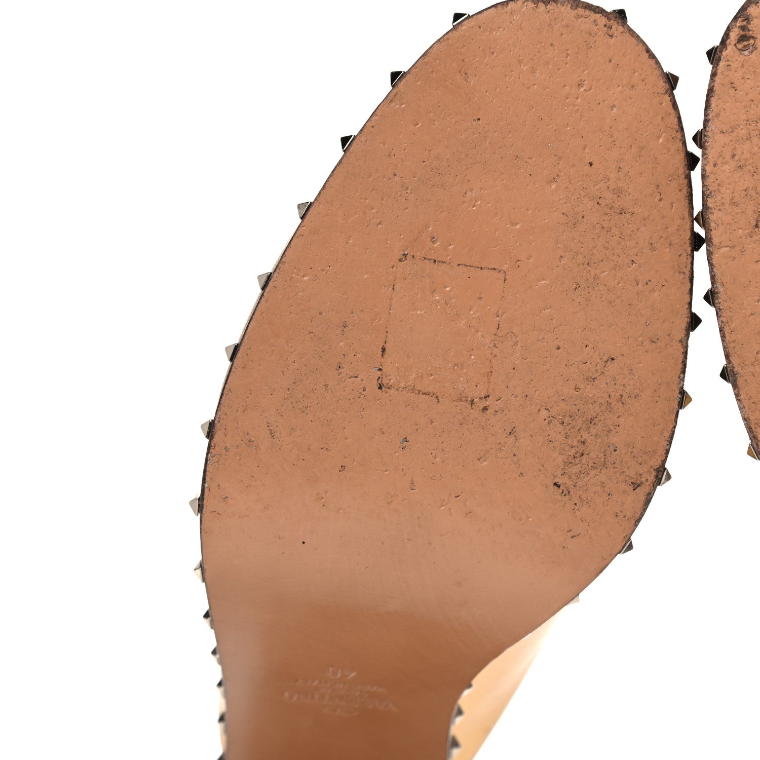 Valentino Garavani Nappa Soul Rockstud High Heel Mules 40 Gold 6 of 20