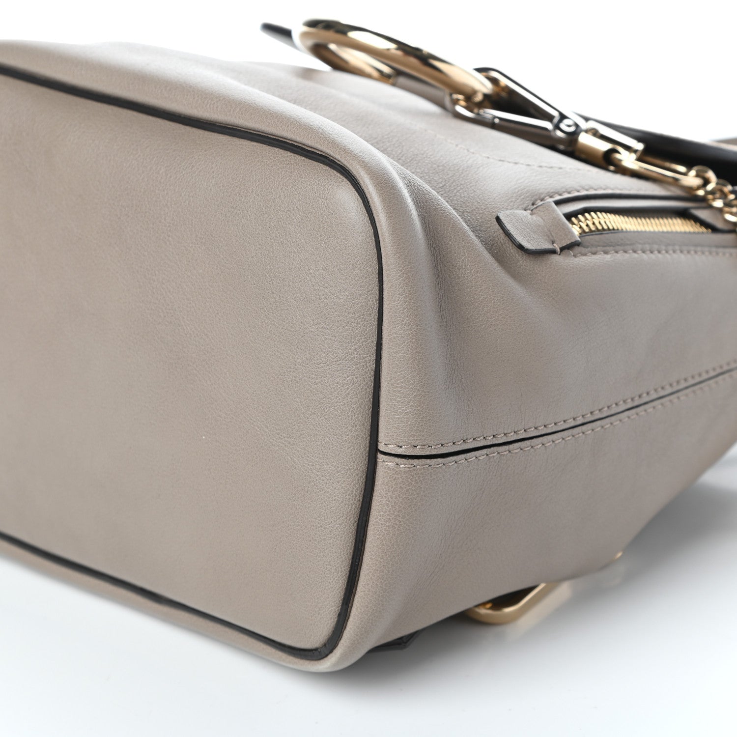 Chloe Suede Calfskin Small Faye Backpack Motty Grey 9 of 9