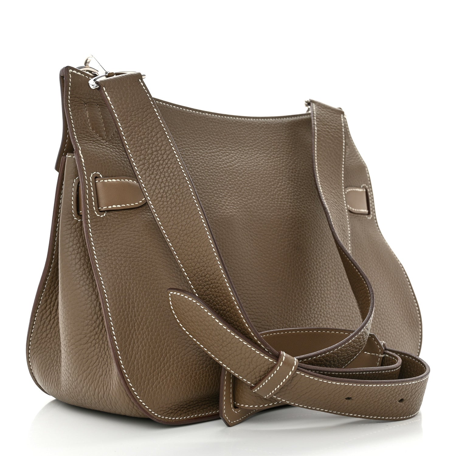 Hermes Taurillon Clemence Swift Jypsiere 31 Etoupe 3 of 13