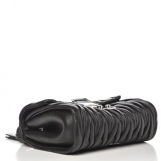 Nappa Matelasse Flap Black