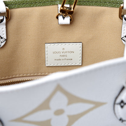 Louis Vuitton Monogram Giant Onthego GM Kaki Beige 8 of 10