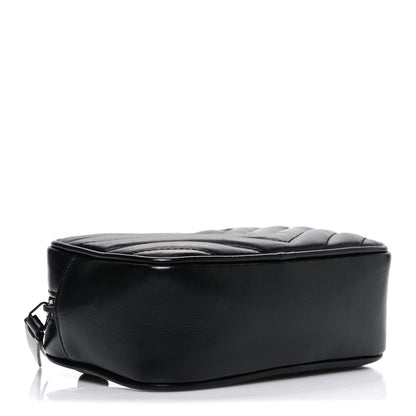 Saint Laurent Calfskin Matelasse Monogram Lou Belt Bag Black 4 of 10
