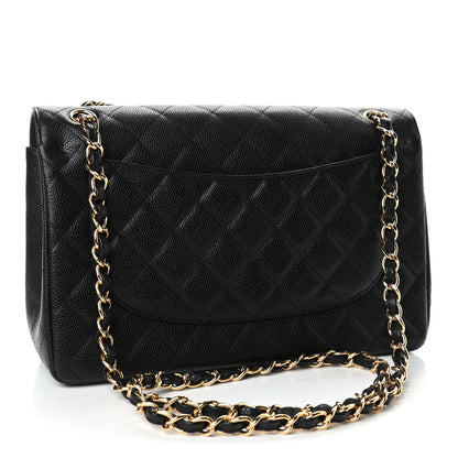 Chanel Caviar Quilted Jumbo Double Flap Black 2 of 4