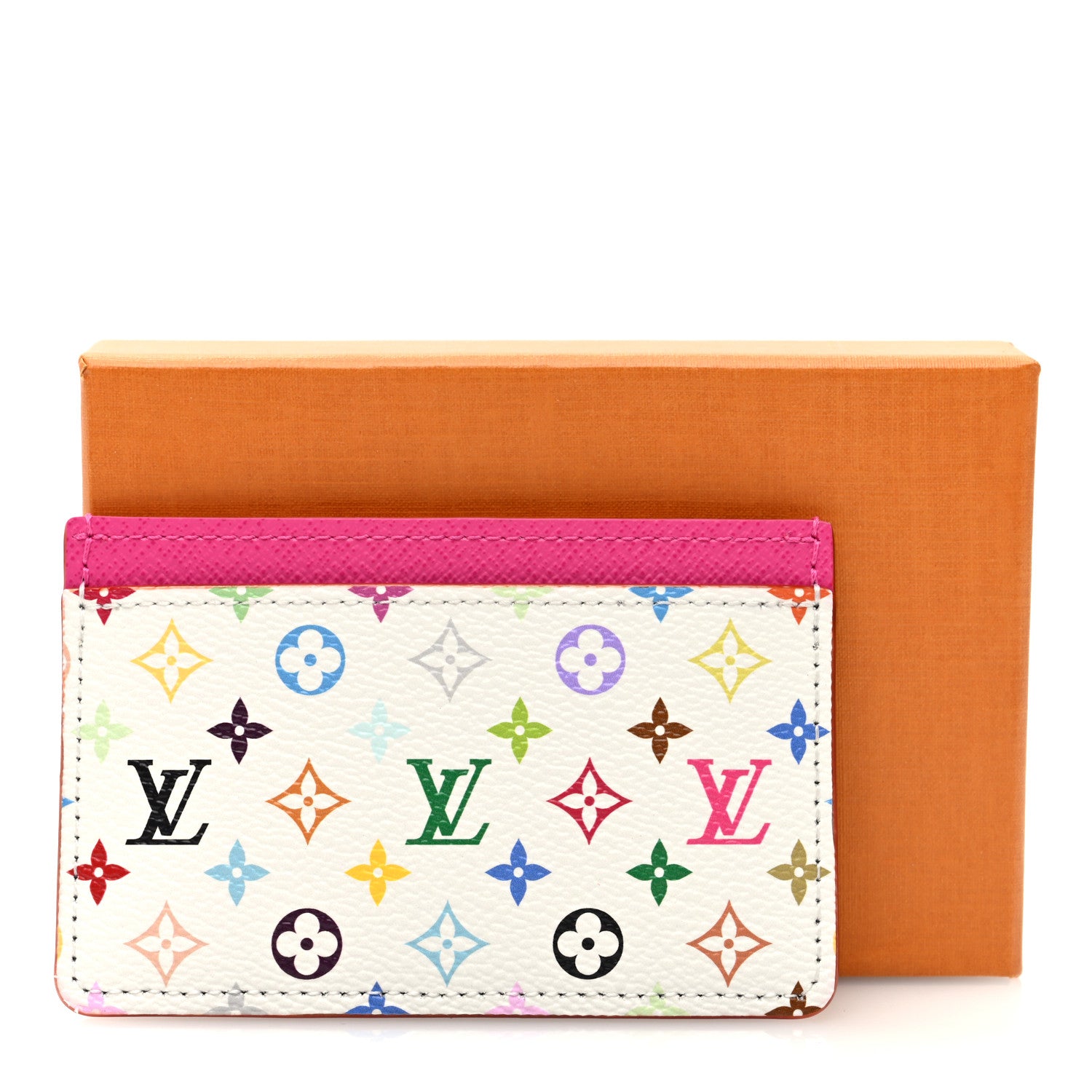 Louis Vuitton LV X TM Monogram Multicolor Card Holder Kawaii Pink 7 of 7