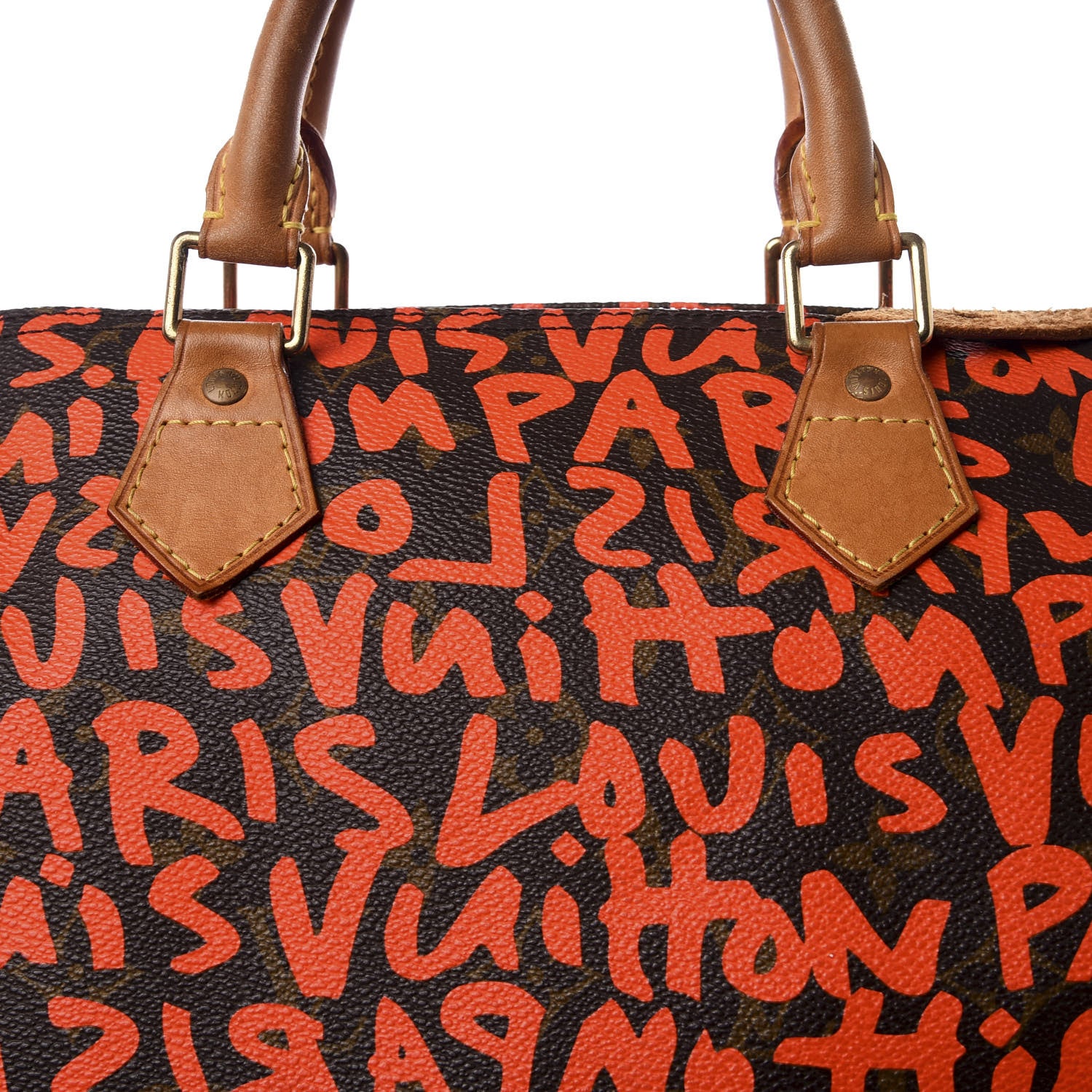 Louis Vuitton Monogram Graffiti Speedy 30 Orange 8 of 8