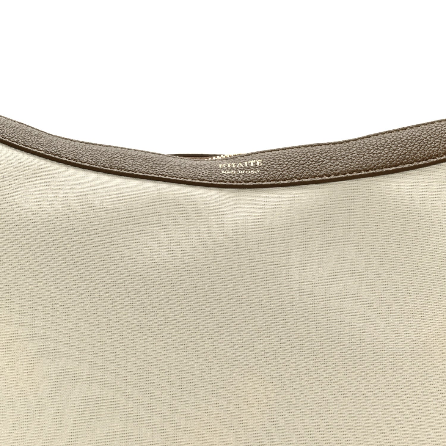 Khaite Canvas Calfskin August Hobo Cream Dark Olive 7 of 9