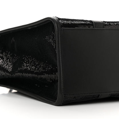 Marc Jacobs Sequin Medium The Tote Bag Black 9 of 13