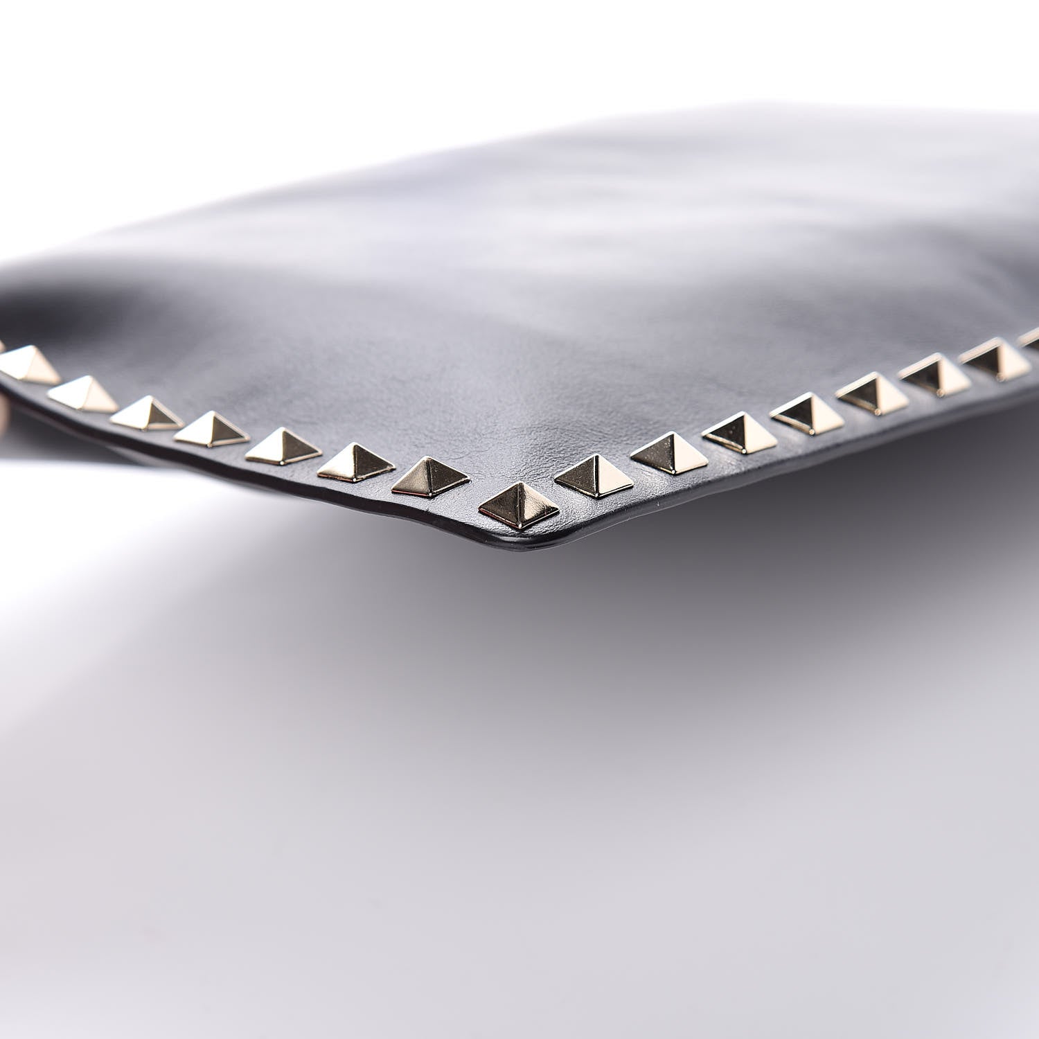 Valentino Garavani Vitello Large Rockstud Zip Pouch Black 7 of 11