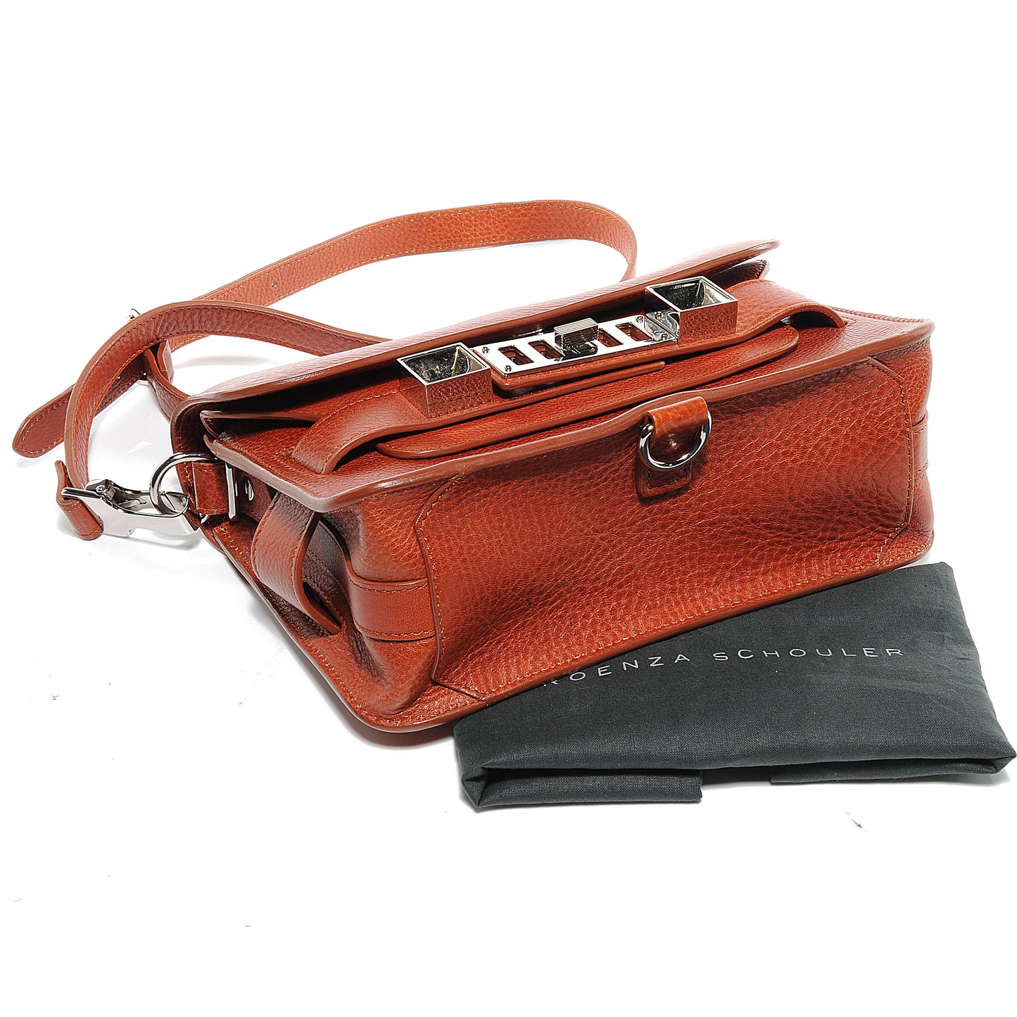 Leather Mini PS11 Classic Shoulder Bag Saddle