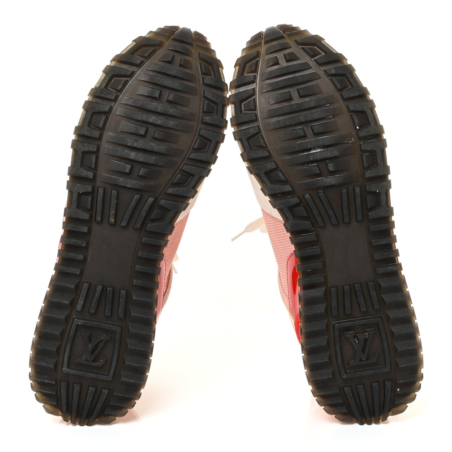 Suede Calfskin Run Away Sneakers 38.5 Rouge Pink
