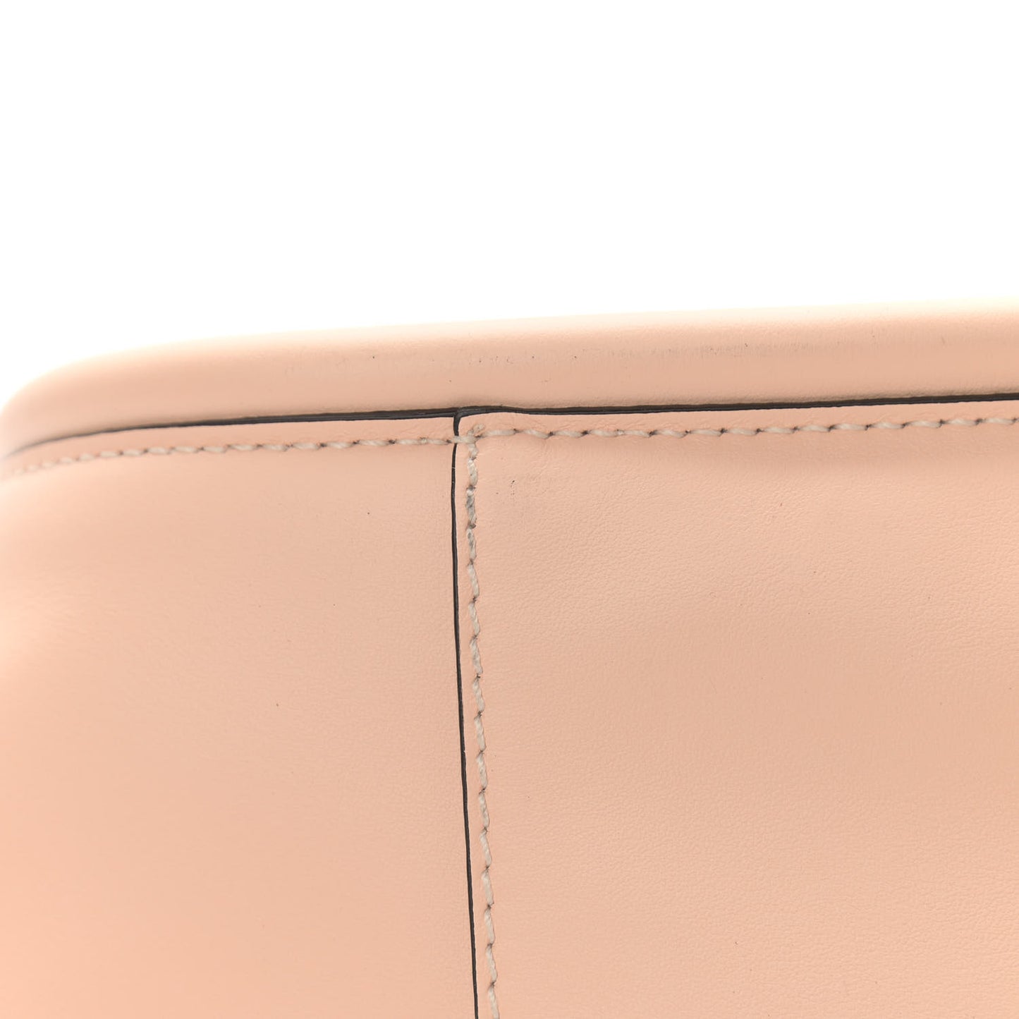 Calfskin Large Ruched Tote Peach