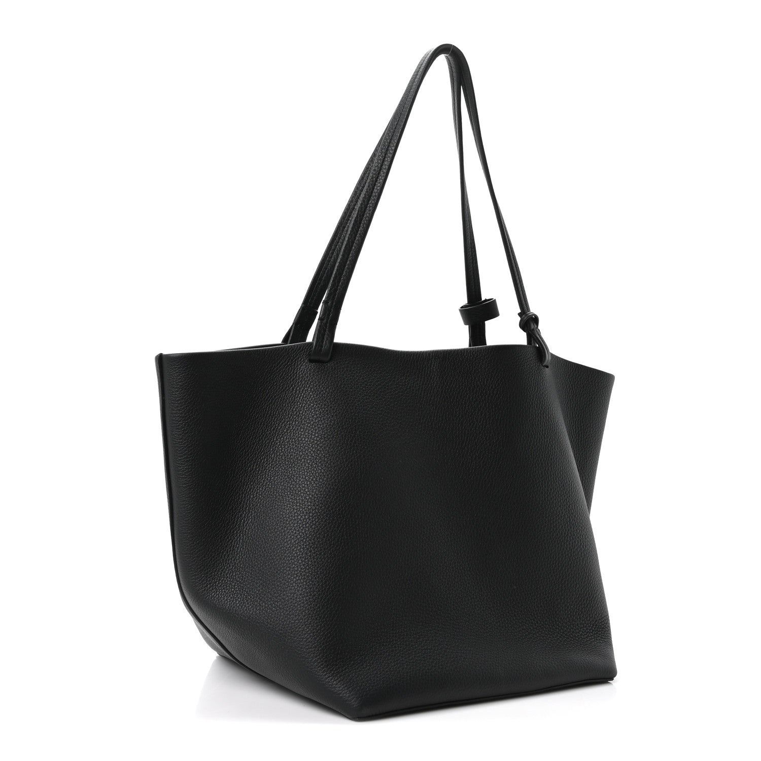 The Row Grained Calfskin Park Tote Three Black 4 of 11