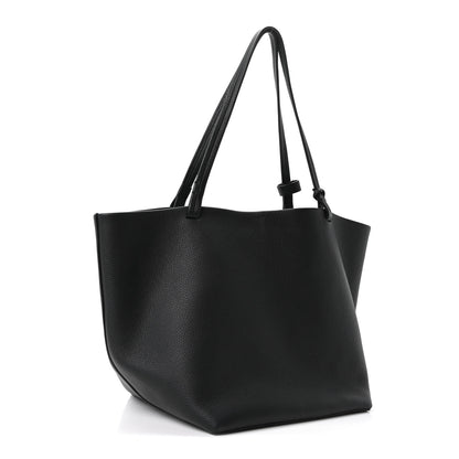 The Row Grained Calfskin Park Tote Three Black 4 of 11