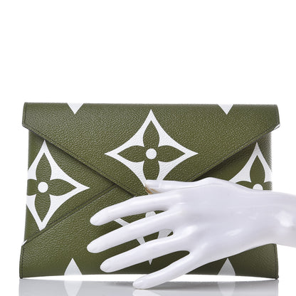 Louis Vuitton Monogram Giant Large Kirigami Pochette Kaki 2 of 7