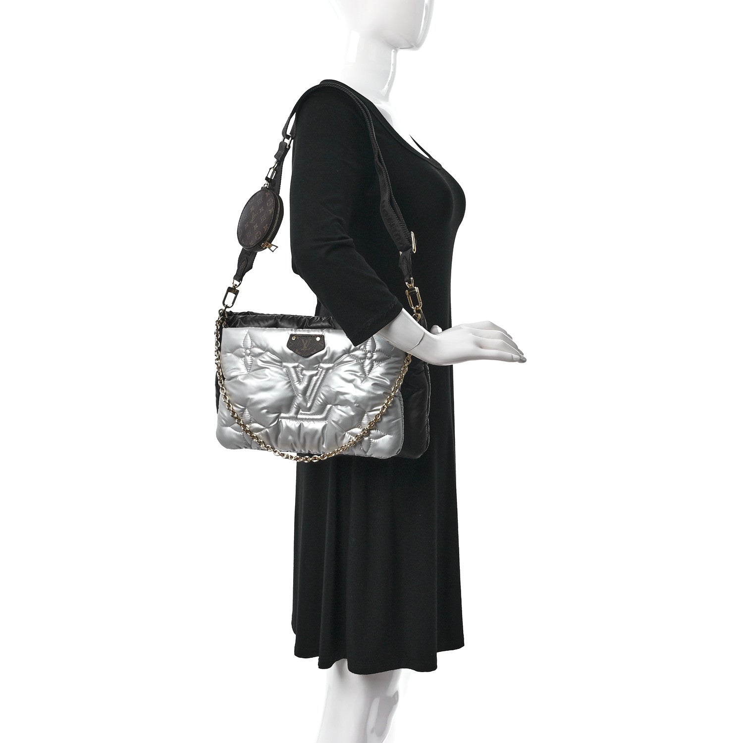 Louis Vuitton Econyl Monogram Pillow Maxi Multi Pochette Accessories Navy Silver 3 of 12
