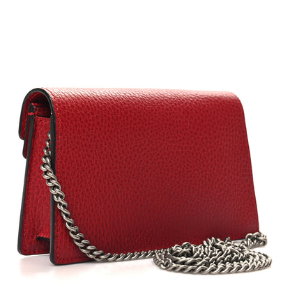 Gucci Calfskin Super Mini Dionysus Shoulder Bag Hibiscus Red 3 of 10