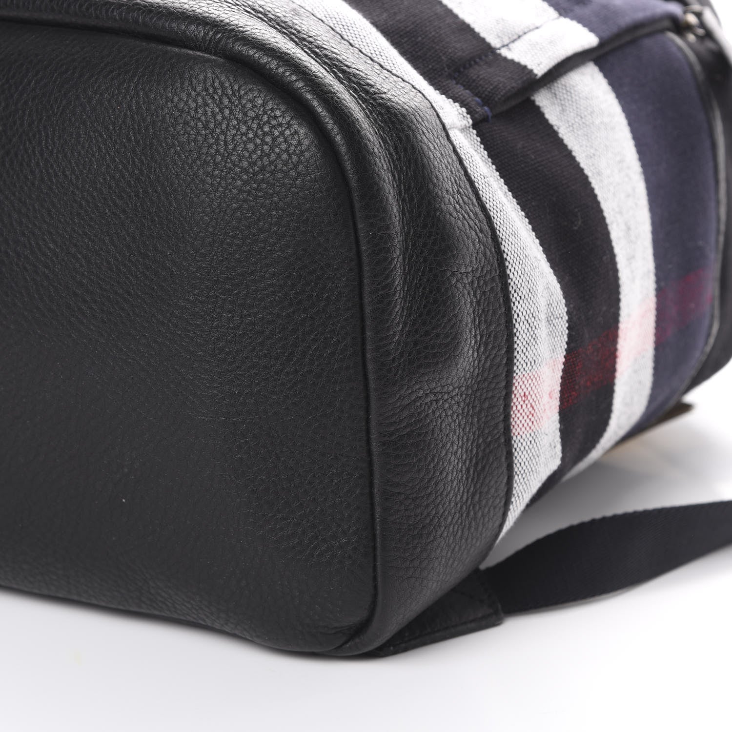 Burberry Overdyed Canvas Mega Check Drifton Backpack Black 10 of 10