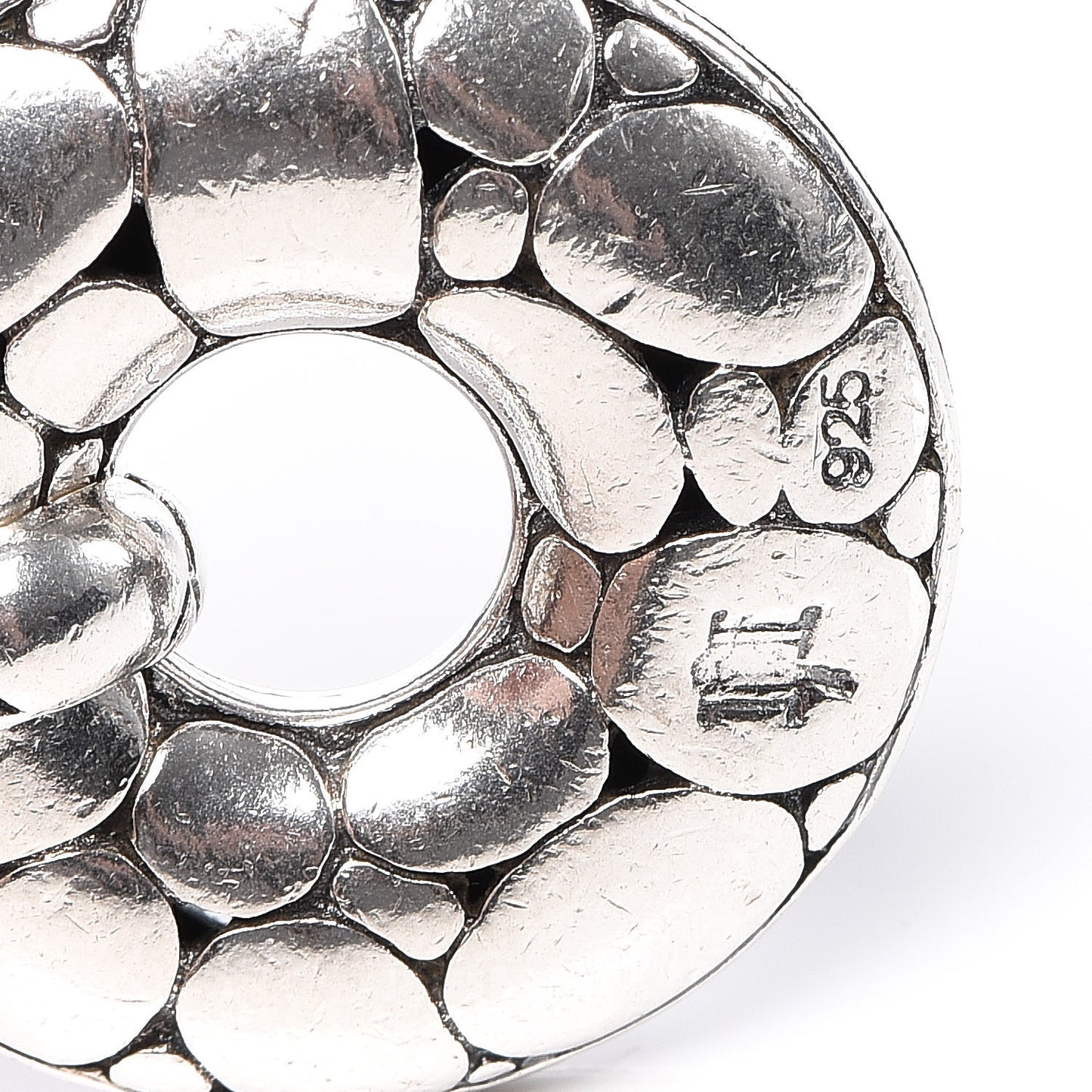 Sterling Silver Kali Donut Charm Link Bracelet