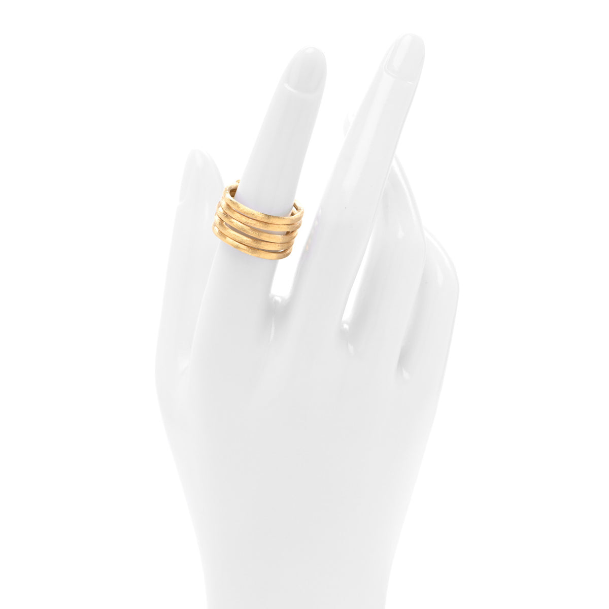 18K Yellow Gold Jaipur Five Strand Ring 54 7