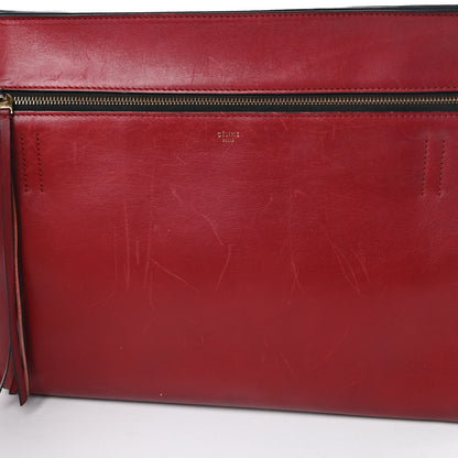Celine Smooth Calfskin Medium Edge Shoulder Bag Red 19 of 24
