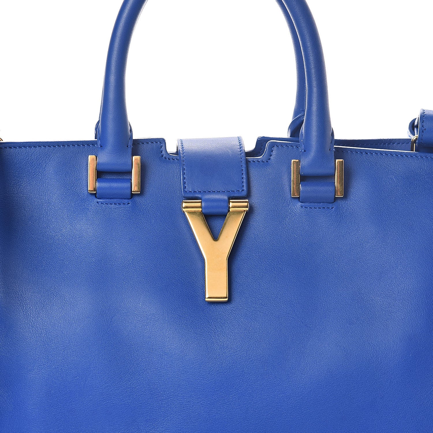 Saint Laurent Calfskin Small Classic Y Cabas Royal Blue 7 of 10