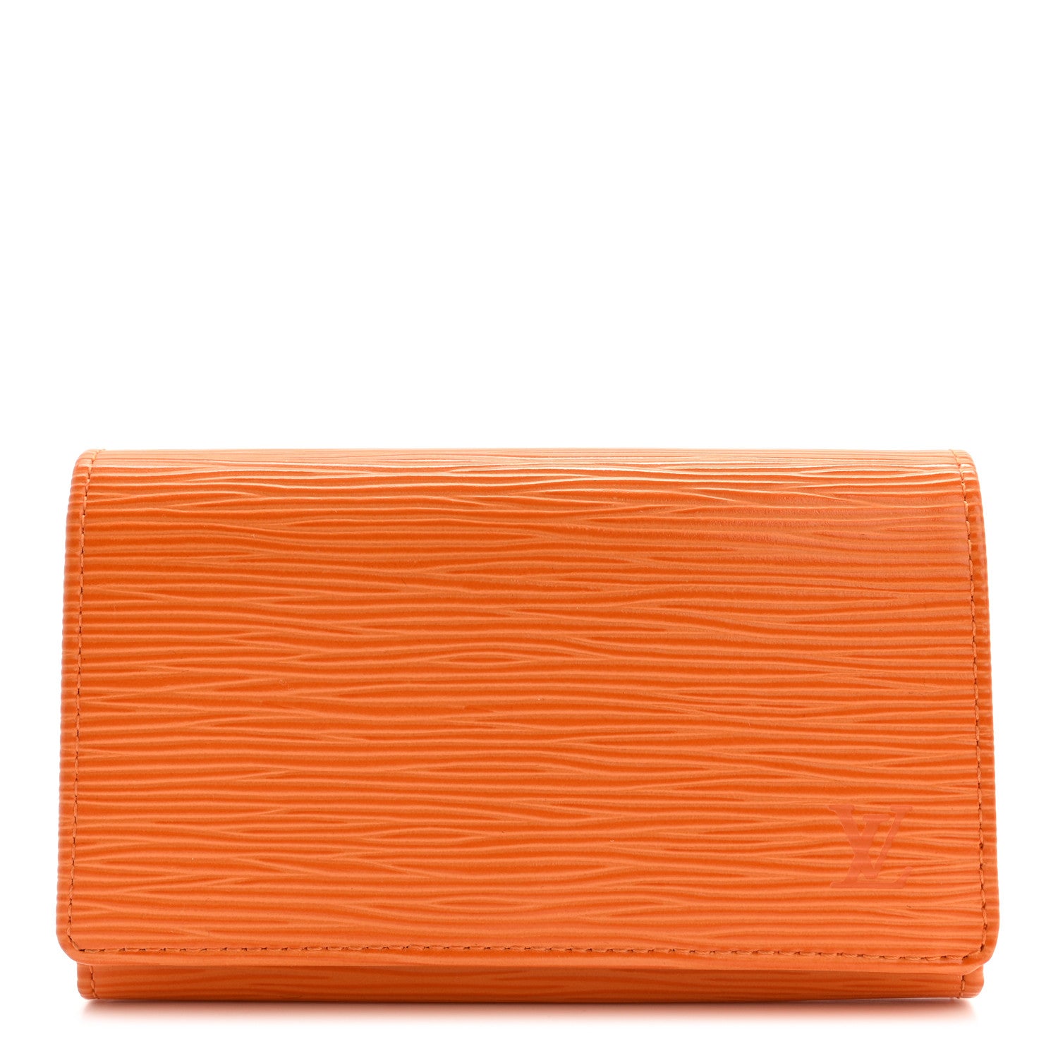 Louis Vuitton Epi Porte-Monnaie Billets Tresor Wallet Mandarine 1 of 8