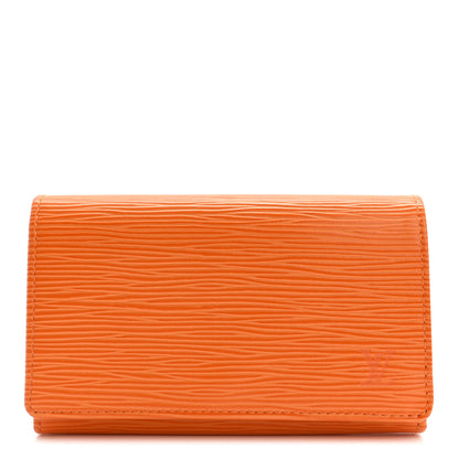 Louis Vuitton Epi Porte-Monnaie Billets Tresor Wallet Mandarine 1 of 8
