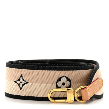 Louis Vuitton Jacquard Diane Shoulder Strap Black 1 of 3