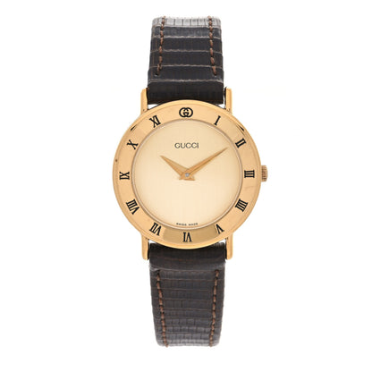 Gucci Stainless Steel Lizard 26mm 3000L Quartz Watch Gold 1 of 4